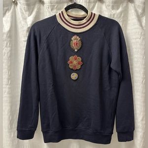 dries van noten cross gothic sweatshirt